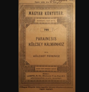 Kölcsey Parainesis