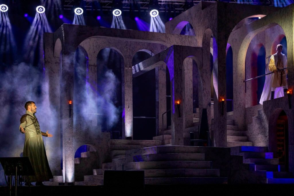 Mindig itt leszünk… Mohács 500 című rockmusical próbája (Fotó: Janus Erika)